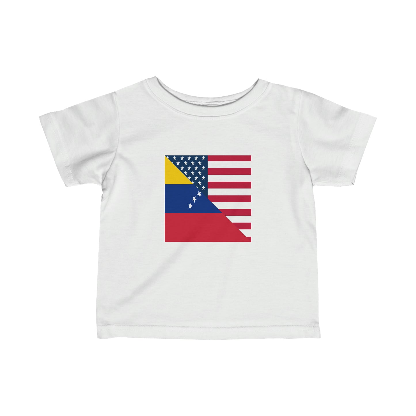 Infant Venezuela American Flag Half Venezuelan USA Toddler Tee Shirt