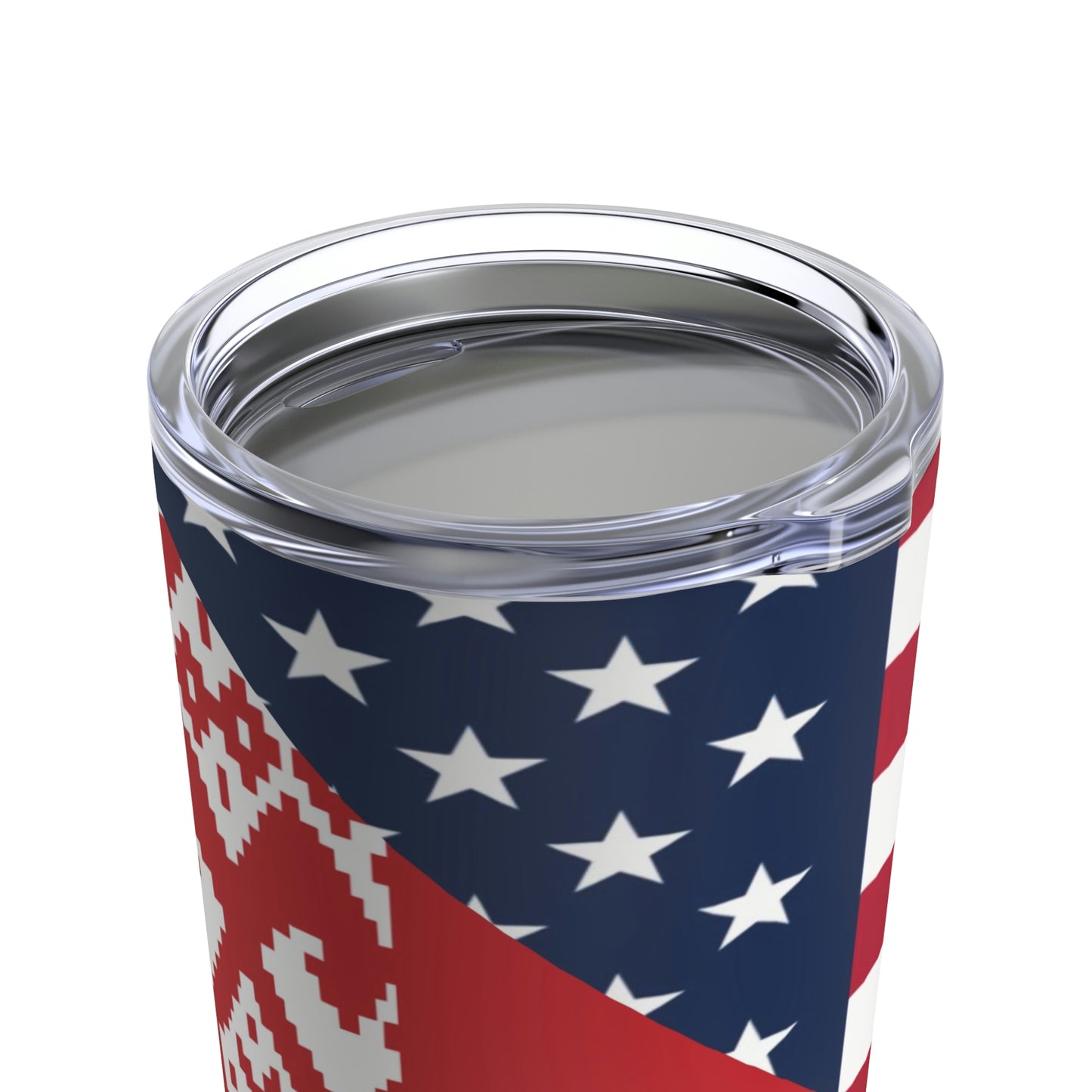 Belarus American Flag Half USA Tumbler 20oz