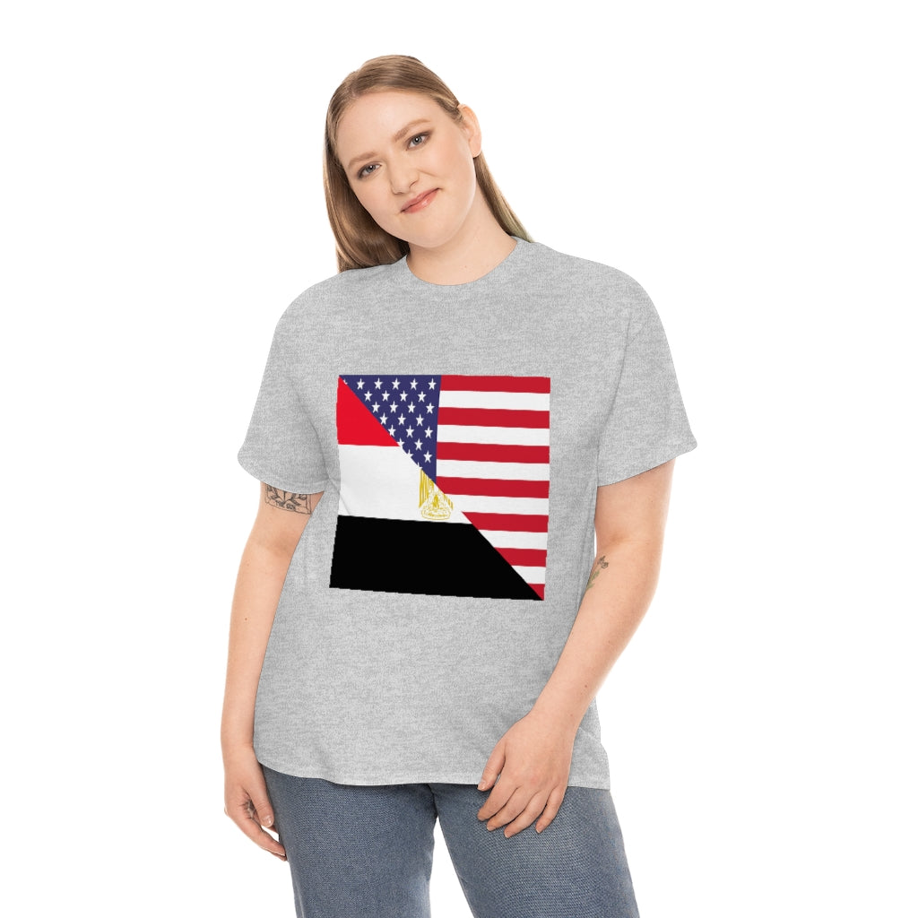 Egyptian American Flag Unisex Tee Shirt | Egypt Tshirt