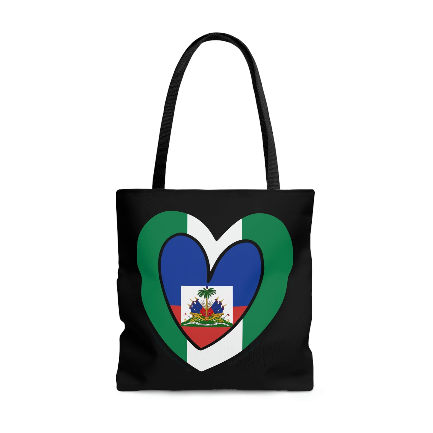 Nigerian Haitian Flag Inner Heart Nigeria Haiti  Tote Bag | Shoulder Bag