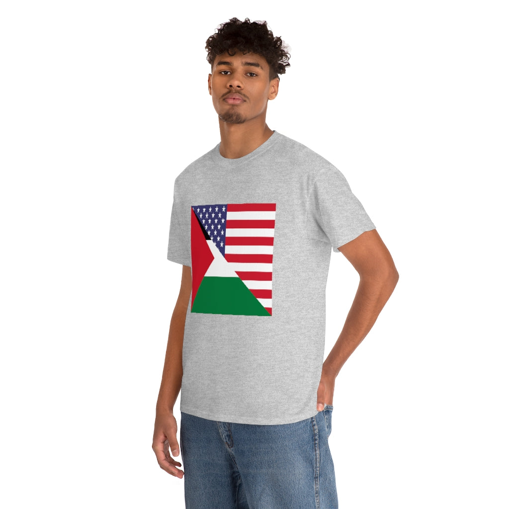 Palestinian American Flag T-Shirt | Unisex Palestine Men Women Tee