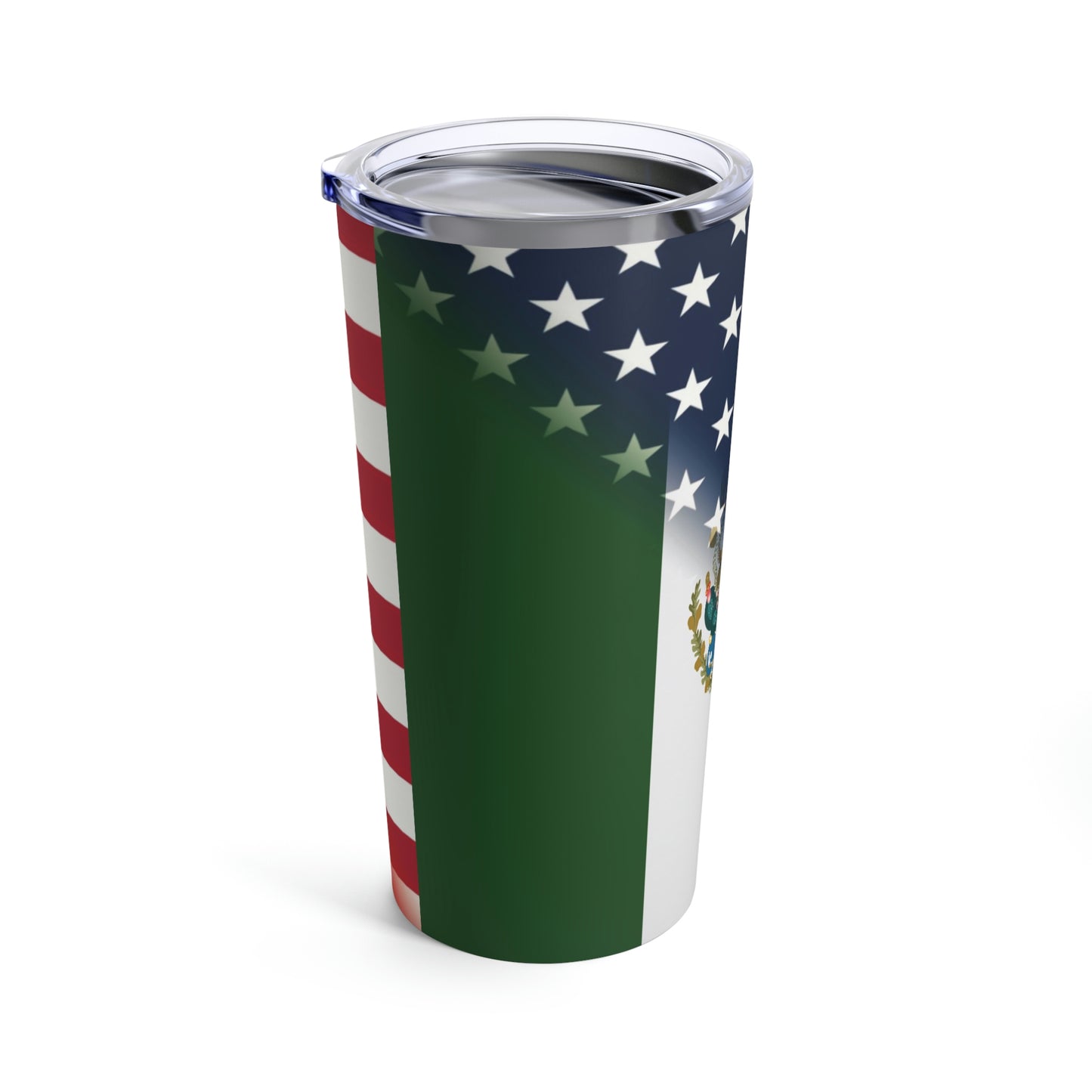 Mexico America Flag | Half US Mexican Tumbler 20oz