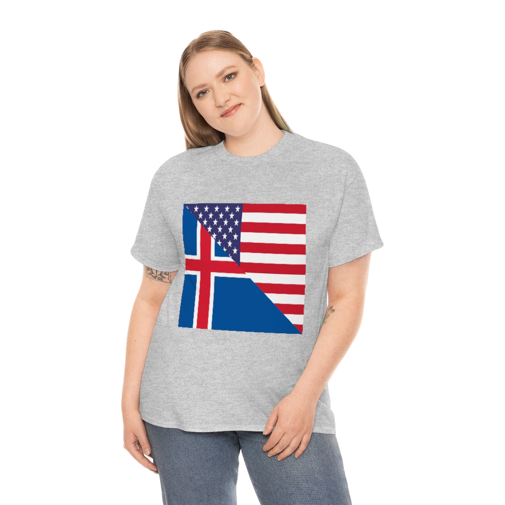 Iceland American Flag Tee Shirt | Icelander USA Tshirt