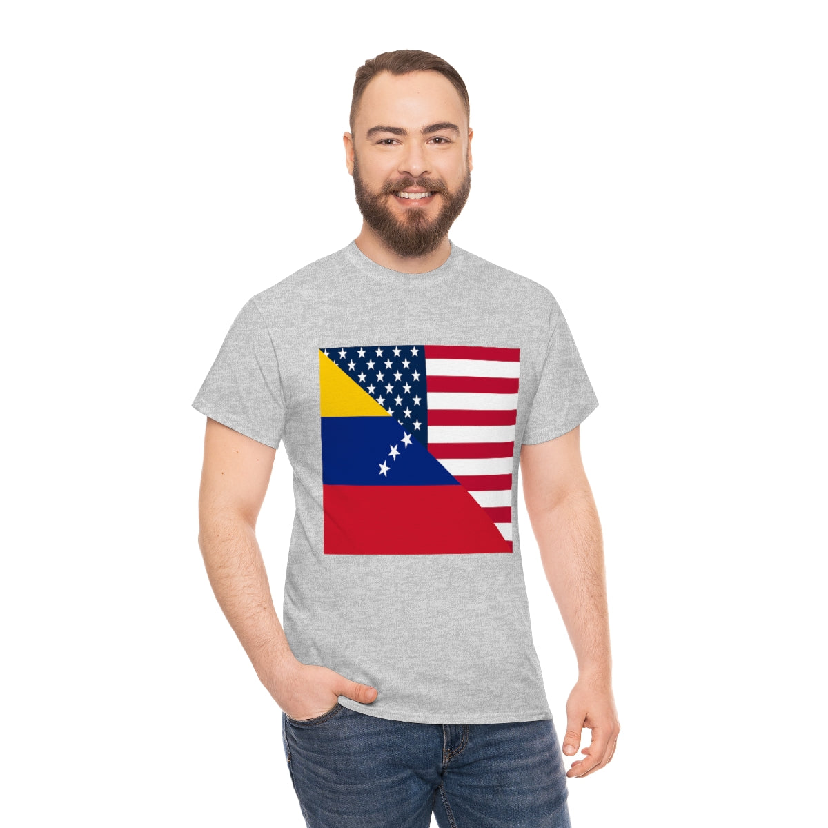 Venezuelan American Flag T-Shirt | Unisex Venezuela USA Tee Shirt