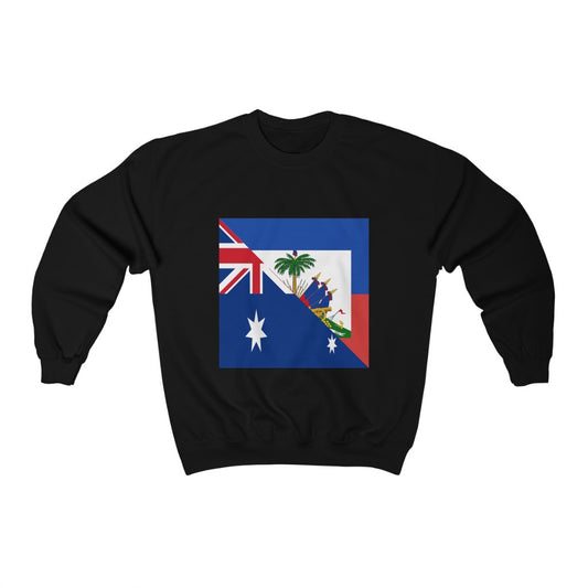 Australian Haitian Flag Sweatshirt | Unisex Australia Haiti Apparel