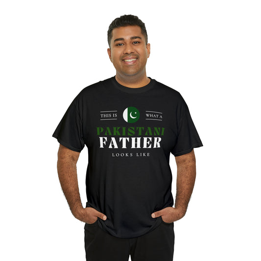 Pakistani Father Looks Like Pakistan Flag Fathers Day T-Shirt | Unisex Tee Shirt