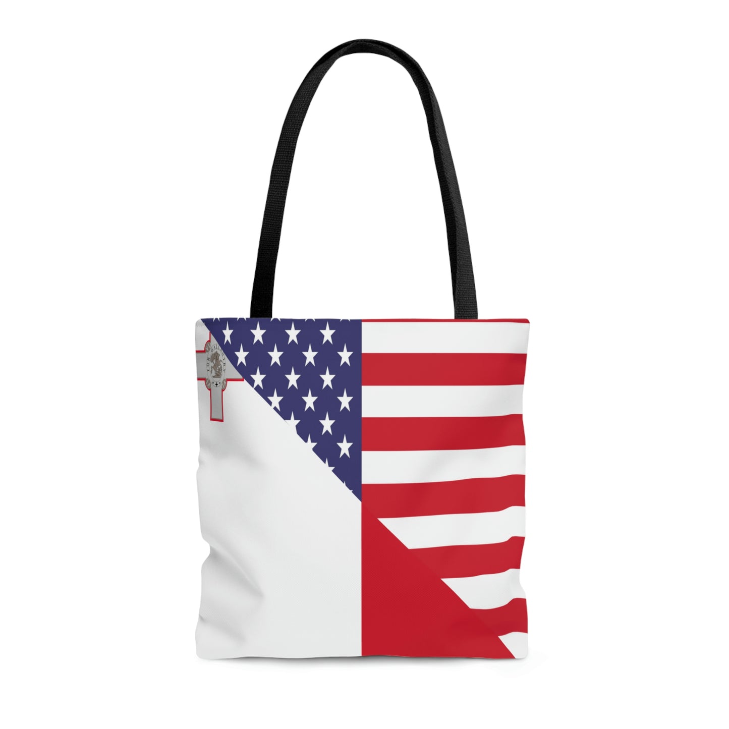 Maltese American Flag Malta USA Tote Bag | Shoulder Bag