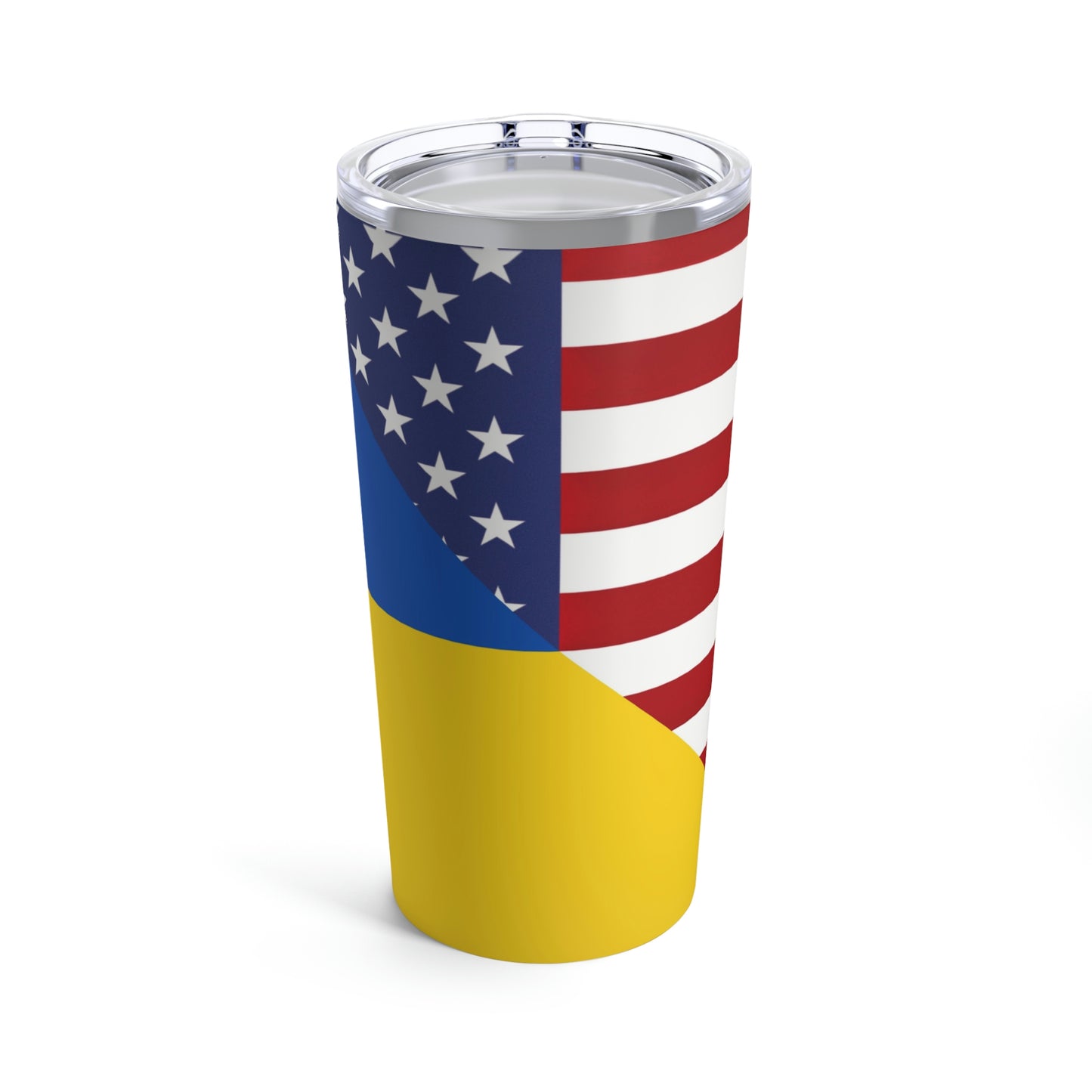 Ukrainian American Flag | Half Ukraine USA Tumbler 20oz