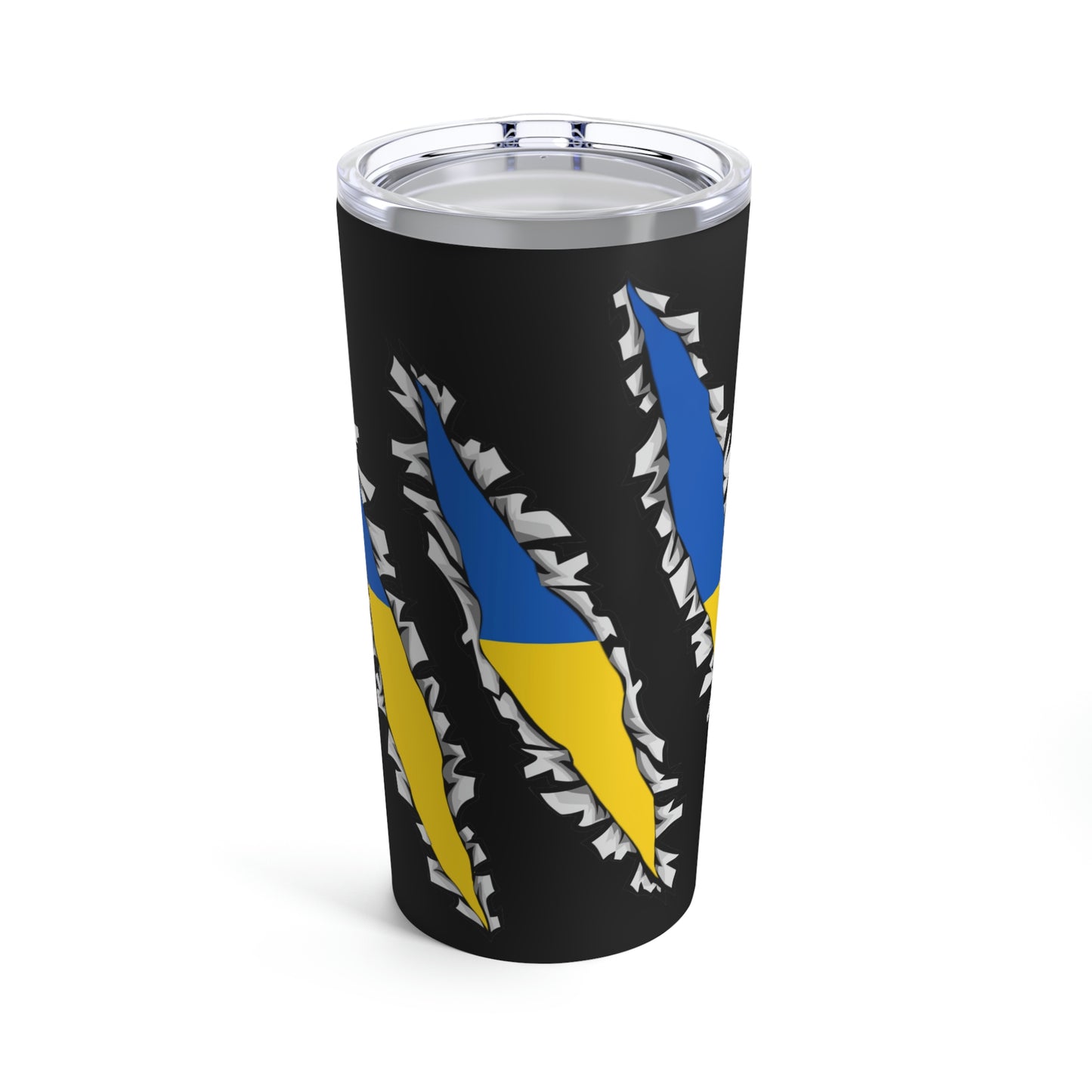 Ukrainian Flag Slash Ukraine Inside Tumbler 20oz