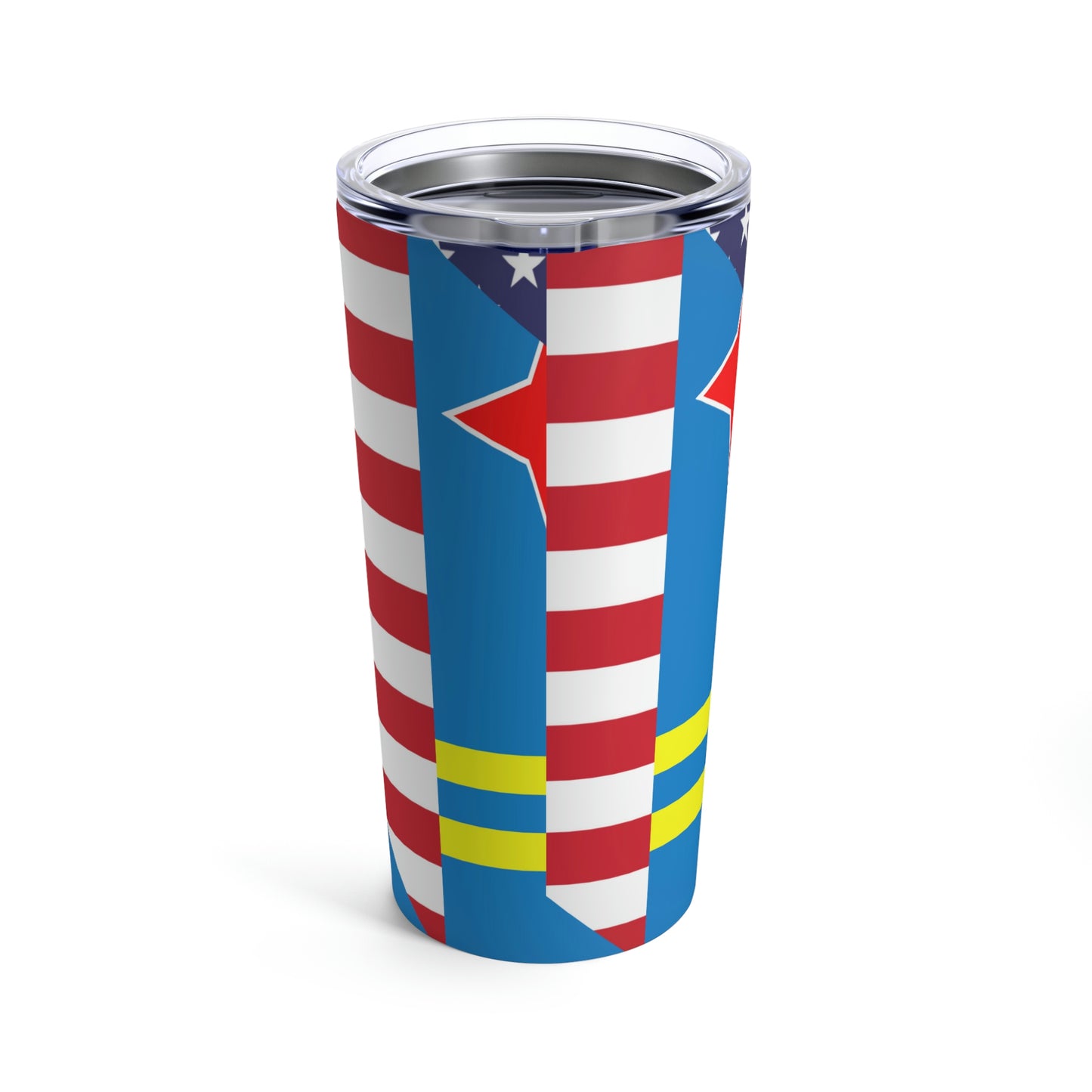 Aruba American Flag Aruban USA Tumbler 20oz