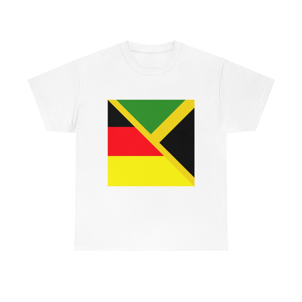 Jamaican German Flag Tee Shirt | Unisex Jamaica Germany USA Tshirt