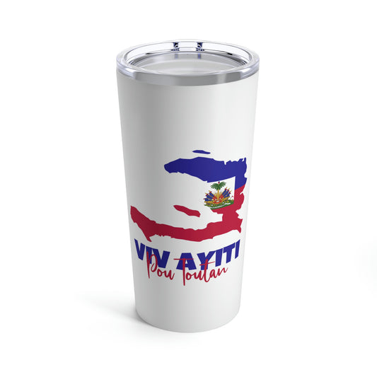 Viv Ayiti Pou Toutan Haitian Forever Haiti Tumbler 20oz Beverage Container