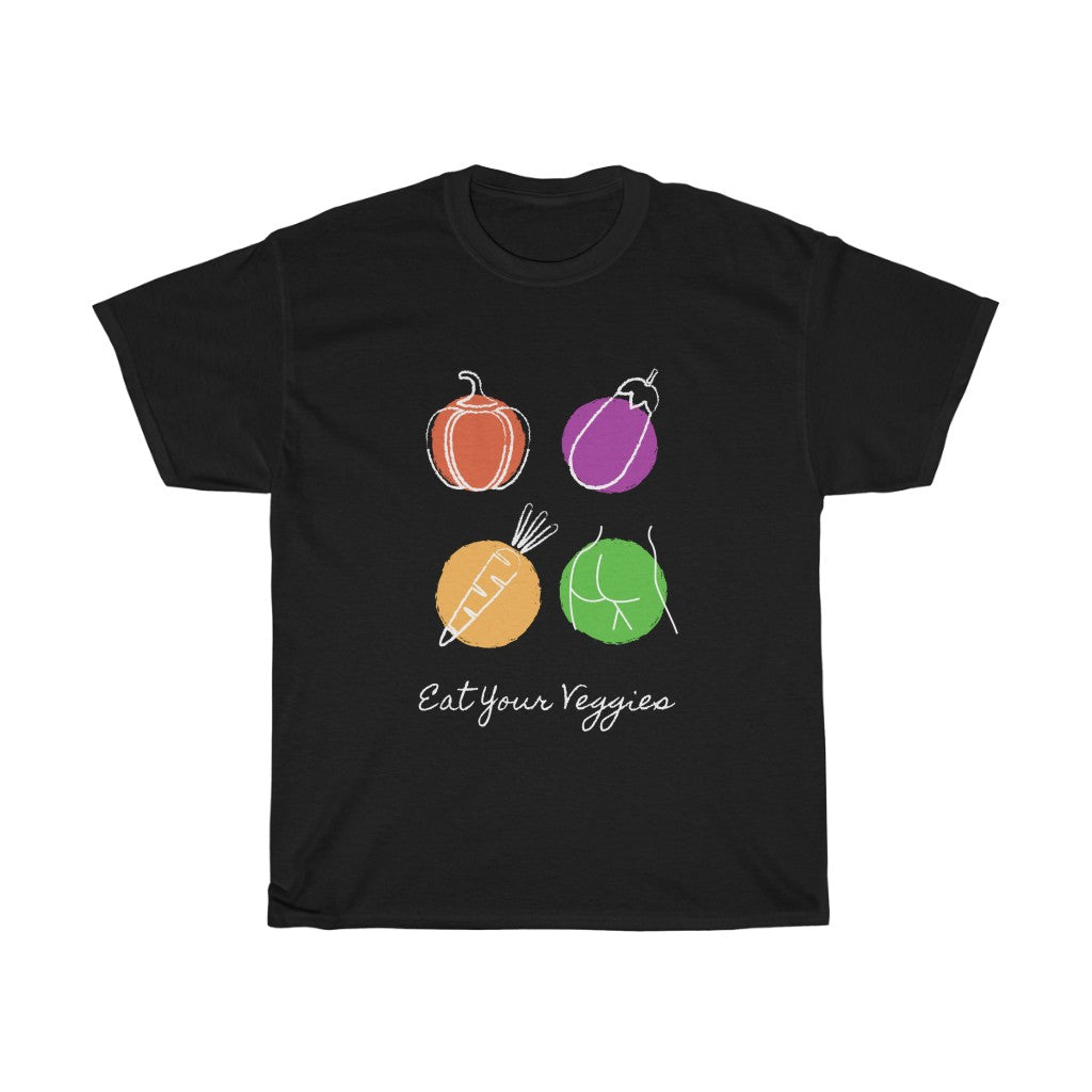 Eat Your Veggies Funny T-Shirt | Nighttime Snack Adult Tee