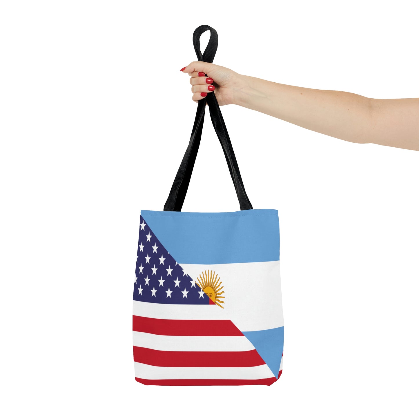 Argentina American Flag Argentinian USA Half Tote Bag | Shoulder Bag