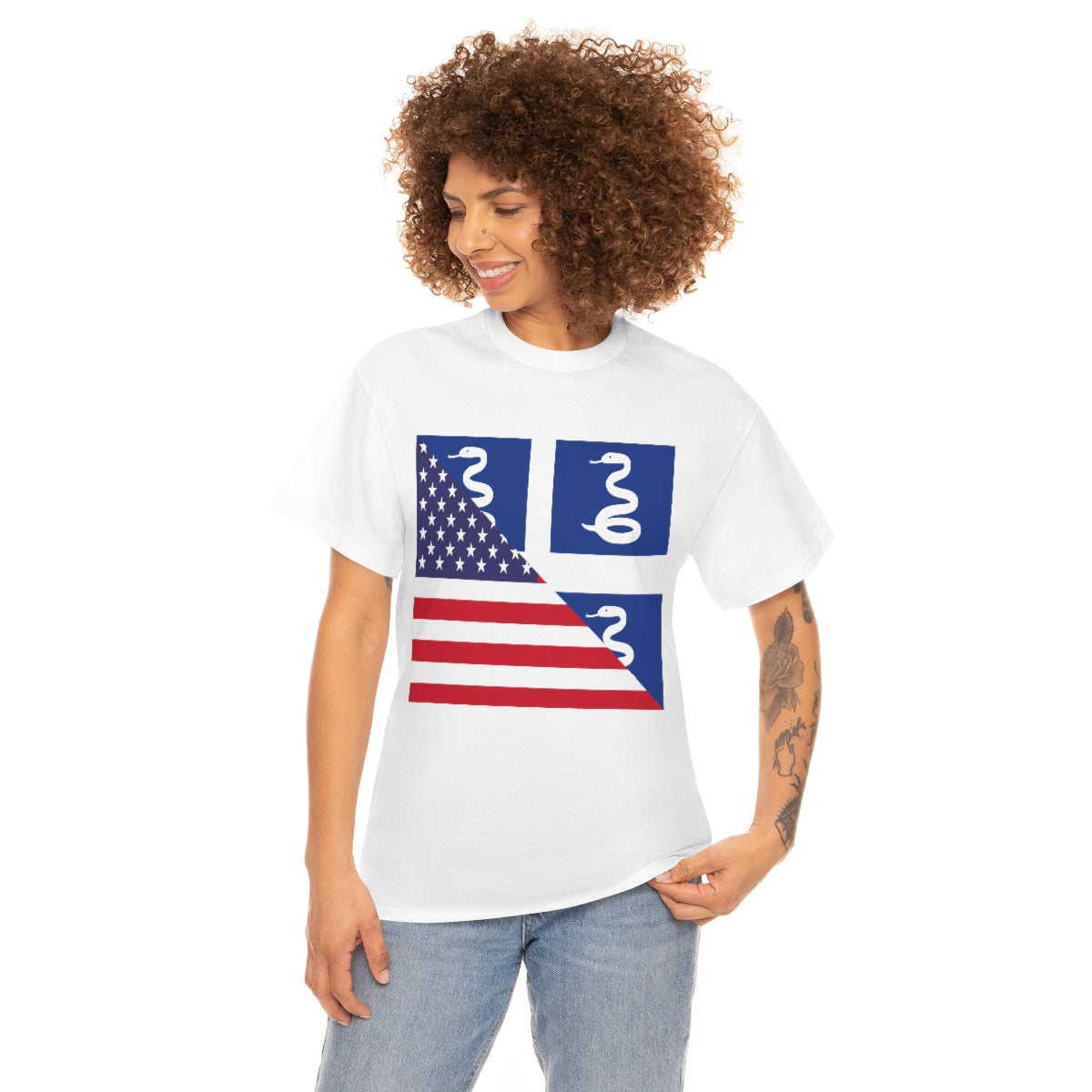 Martinique American Flag Half Martinician USA T-Shirt | Unisex Tee Shirt