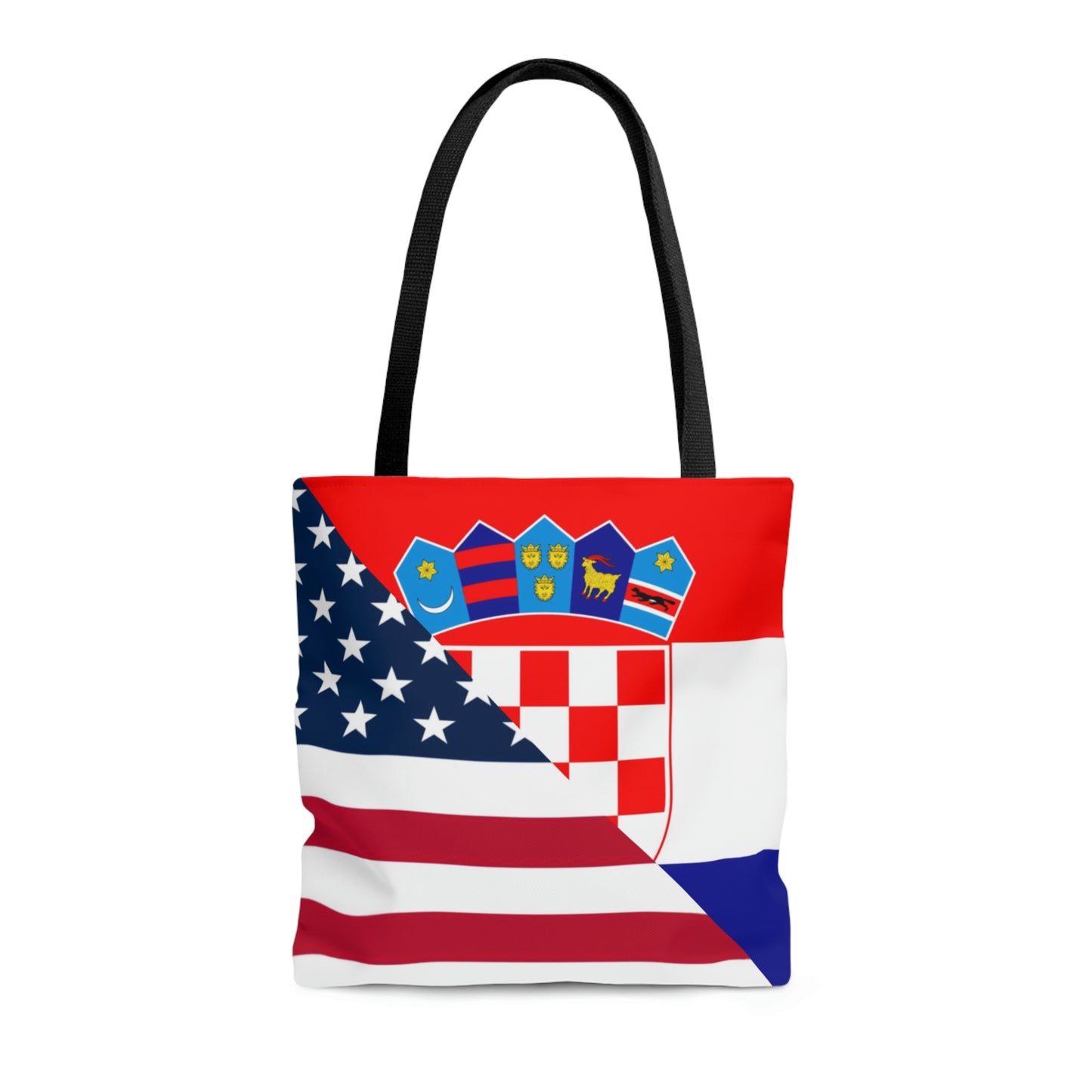 Croatian American Flag Croatia USA Tote Bag | Shoulder Bag