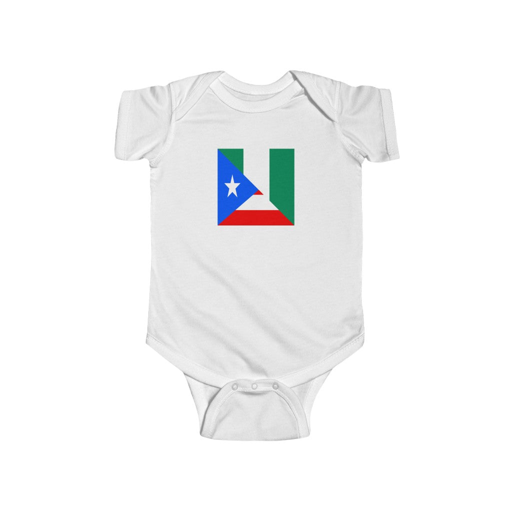 Puerto Rican Nigerian Baby Bodysuit | PR Nigeria African Baby Boy Girl