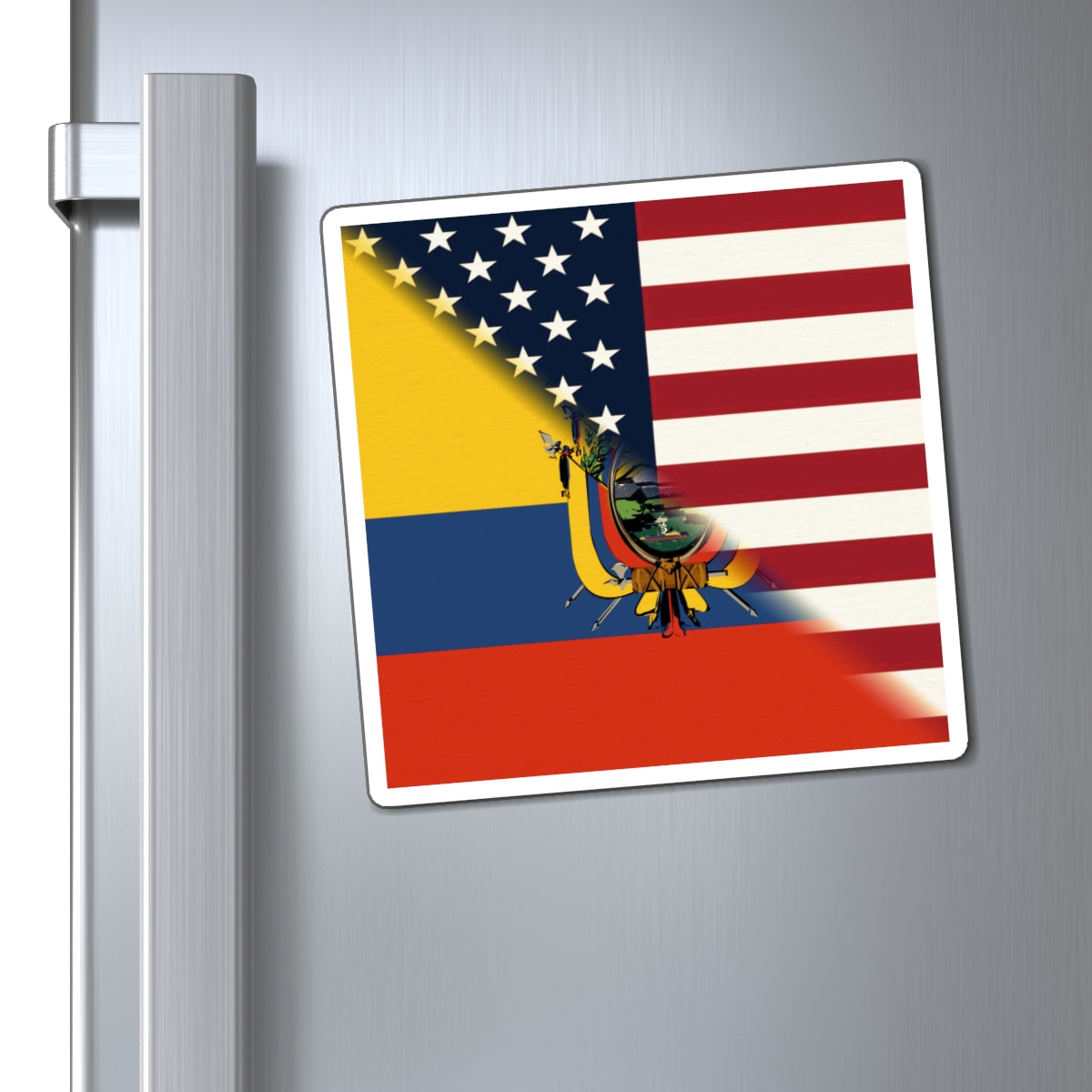 Ecuadorian American Flag | Half Ecuador USA  Magnet