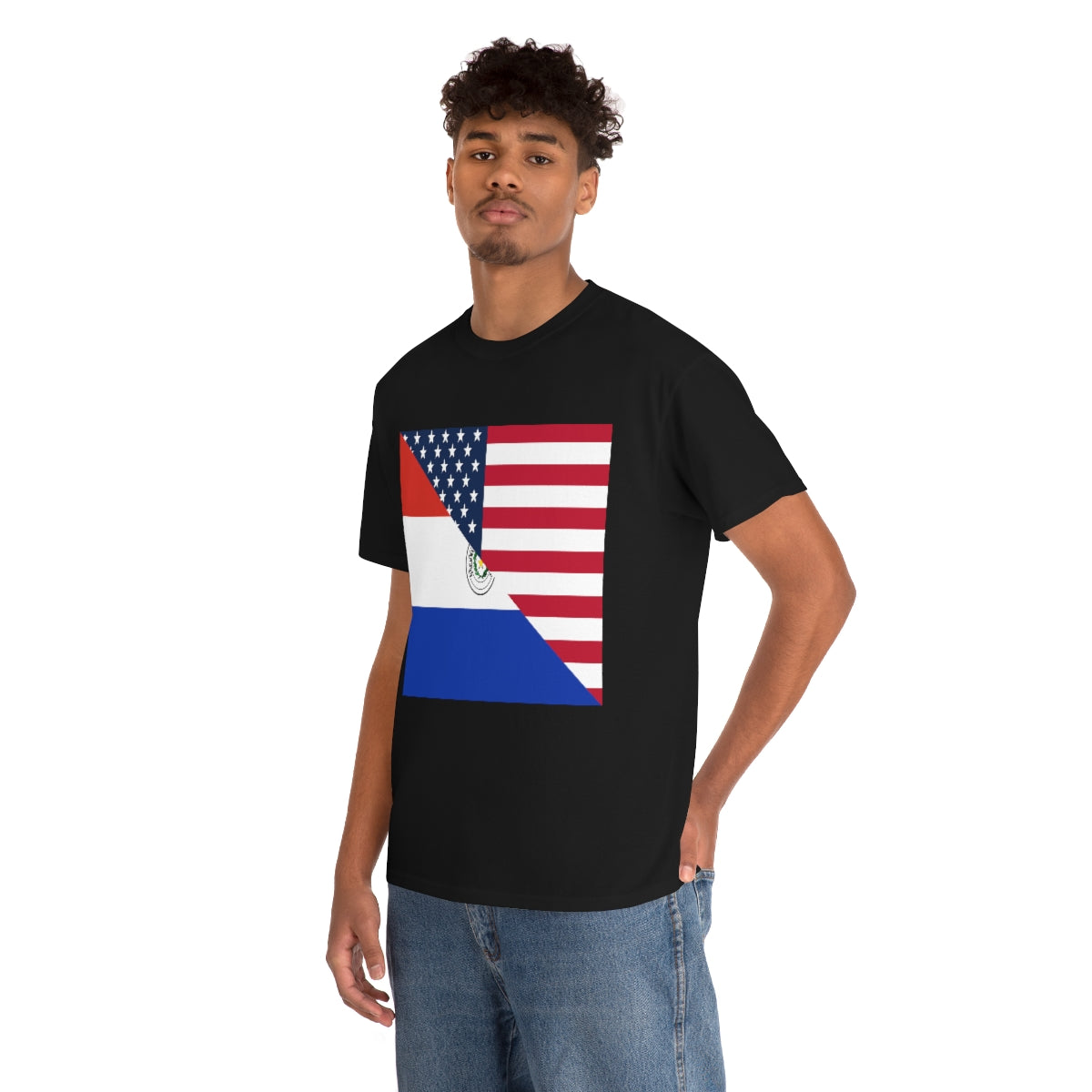 Paraguay American Flag Half Paraguyan USA T-Shirt | Unisex Tee Shirt