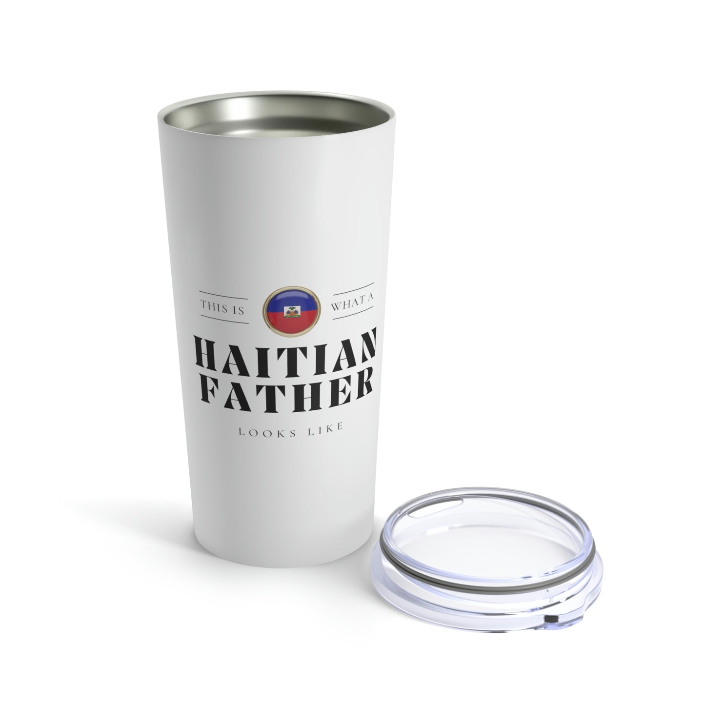 Haitian Father Looks Like Fathers Day Haiti Dad Tumbler 20oz Beverage Container