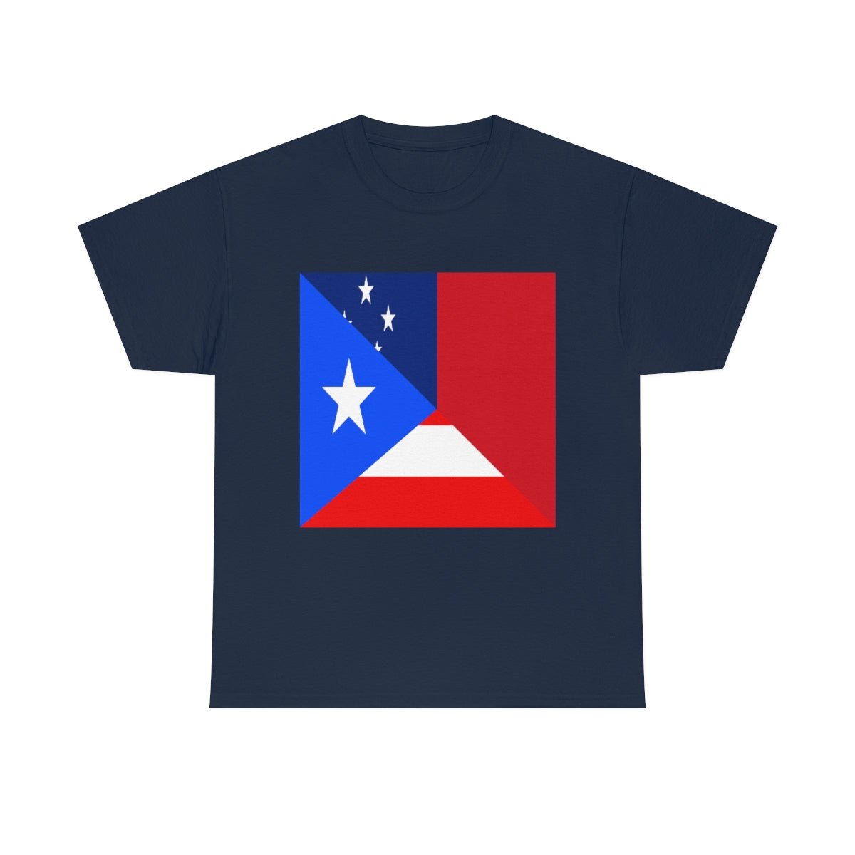 Puerto Rico Samoa Flag Half Puerto Rican Samoan T-Shirt | Unisex Tee Shirt