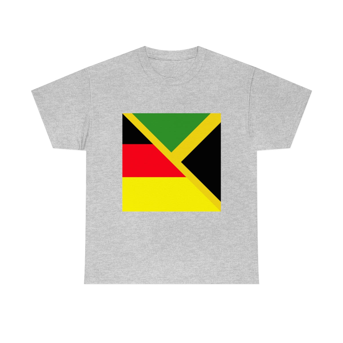 Jamaican German Flag Tee Shirt | Unisex Jamaica Germany USA Tshirt