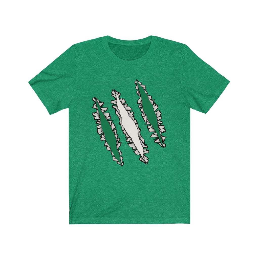 Slashed Nigerian Flag Shirt | Nigeria Tee Men Women Clothing