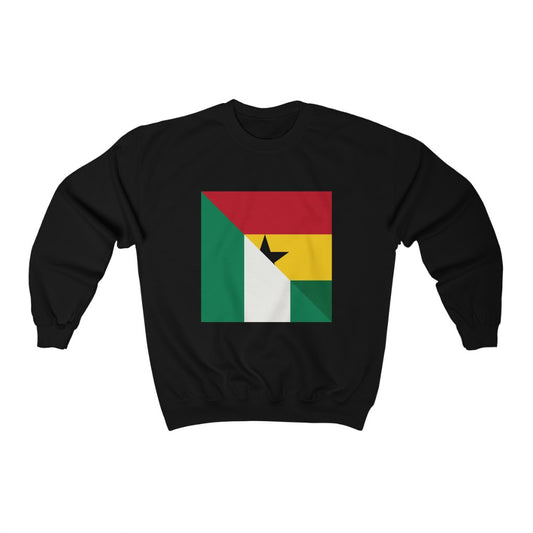 Ghana Nigeria Flag Sweatshirt | African Ghanaian Nigerian Men Women Pullover