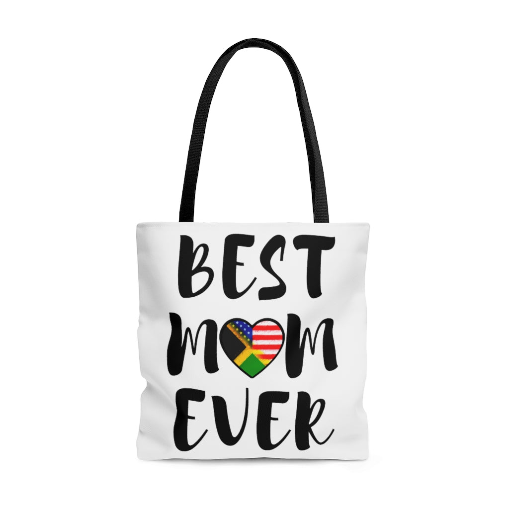 Best Mom Ever Jamaican-American Tote Bag