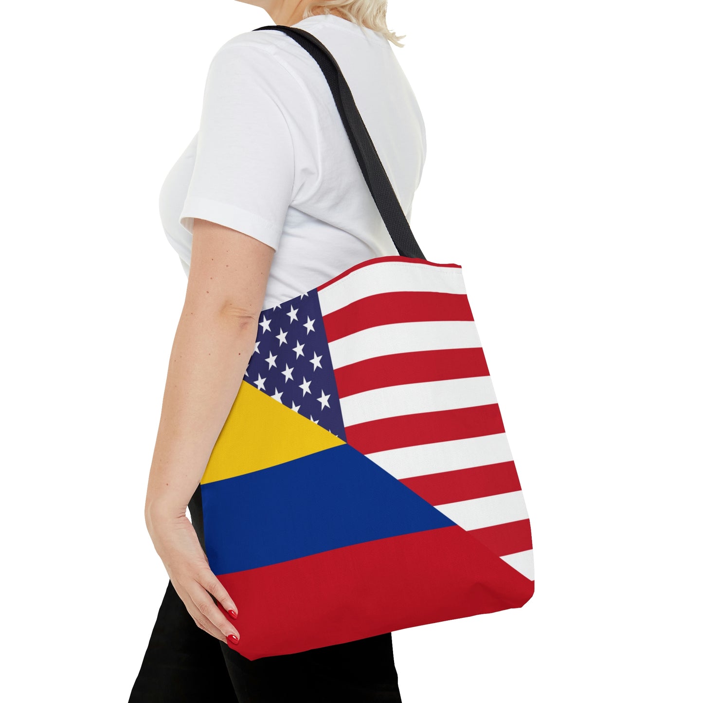 Colombian American Flag Colombia USA Tote Bag | Shoulder Bag