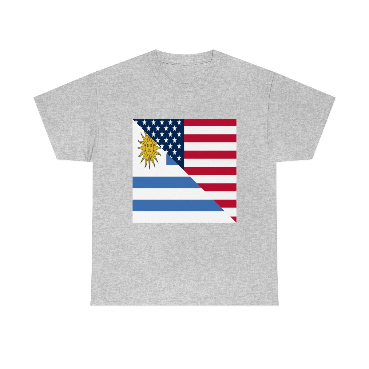 Uruguayan American Flag T-Shirt | Unisex Uruguay USA Tee Shirt