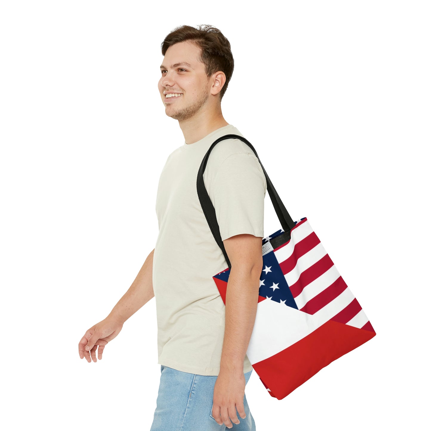 Austrian American Flag Austria USA Tote Bag | Shoulder Bag