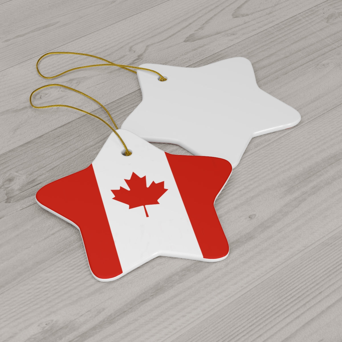 Canada Flag Ceramic Ornaments | Canadian Christmas Tree