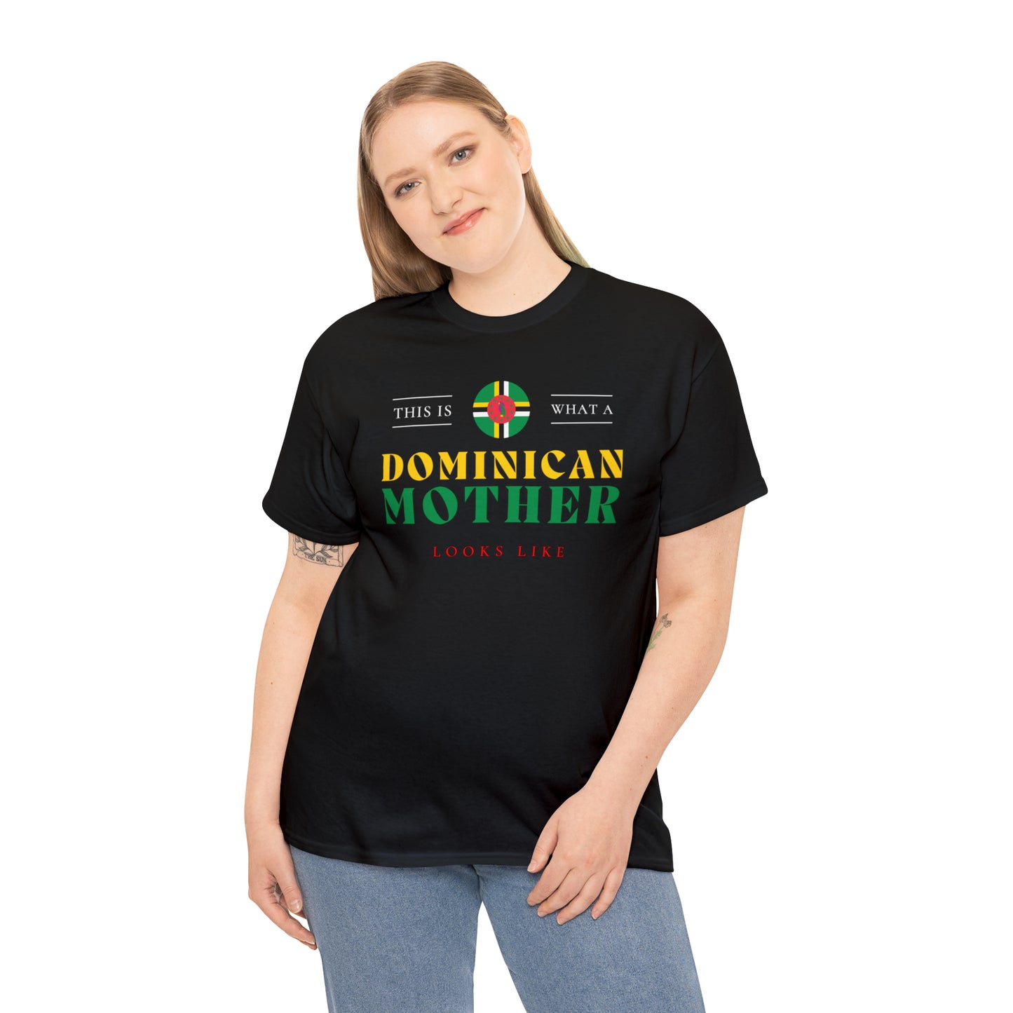 Dominican Mother Looks Like Dominica Flag Mothers Day T-Shirt | Unisex Tee Shirt