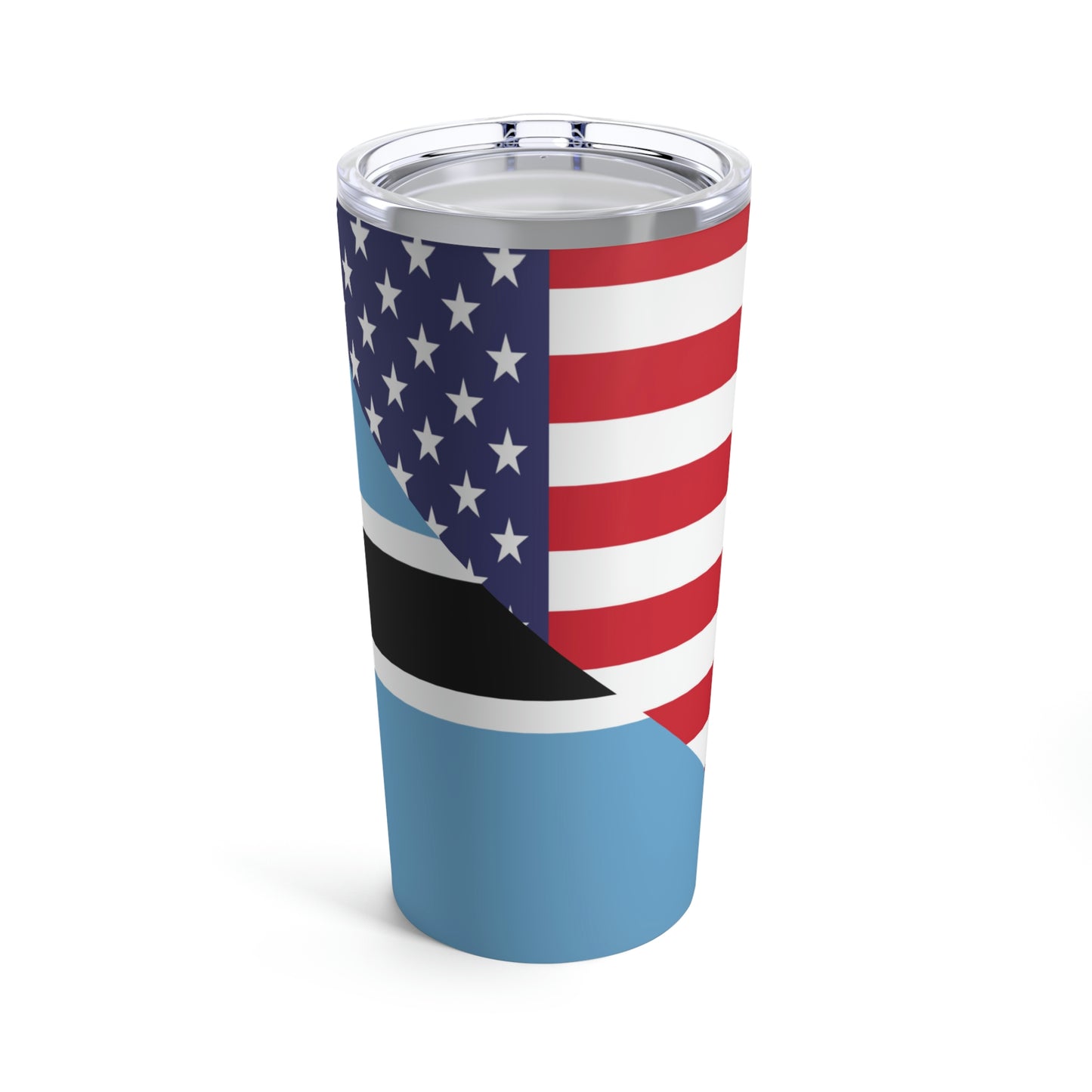 Botswana American Flag USA Tumbler 20oz