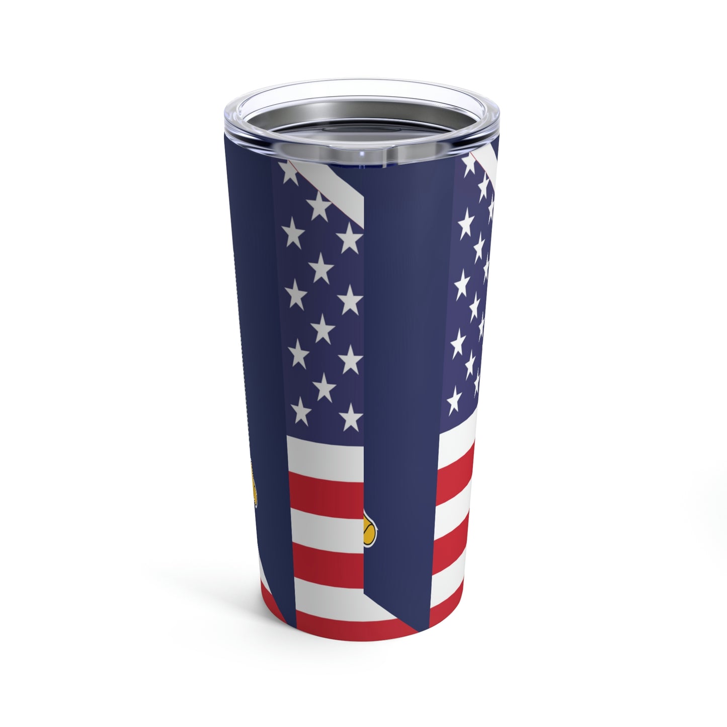 British Vigin Islands American Flag Half Islanders USA Tumbler 20oz