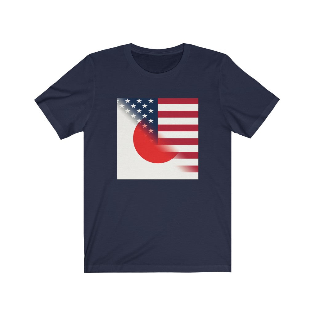 Half Japan - America Flag Tee | Japanese USA Clothing