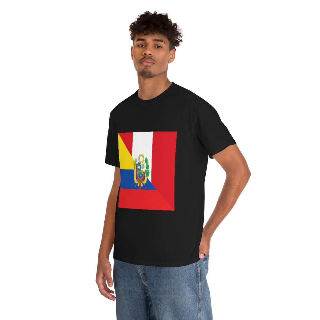 Peru Ecuador Flag Shirt | Peruvian Ecuadorian Men Women TShirt