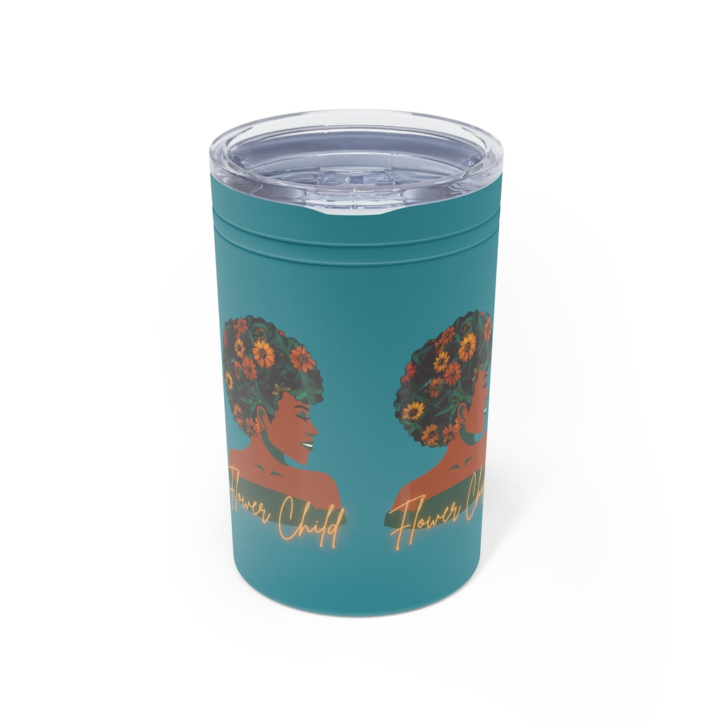 Flower Child Container | Earth Lady Vacuum Tumbler & Insulator, 11oz.