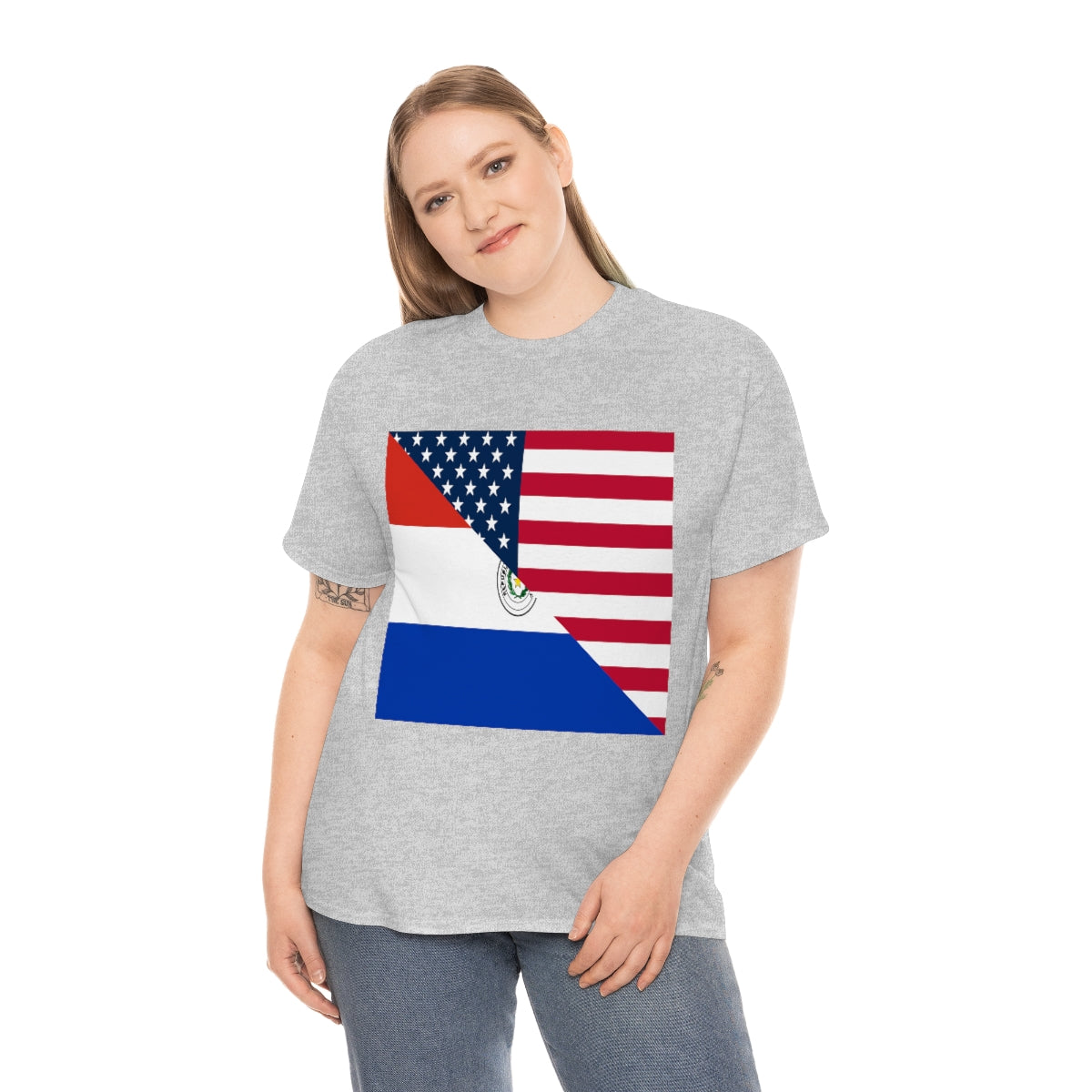 Paraguayan American Flag T-Shirt | Unisex Paraguay USA Tee Shirt