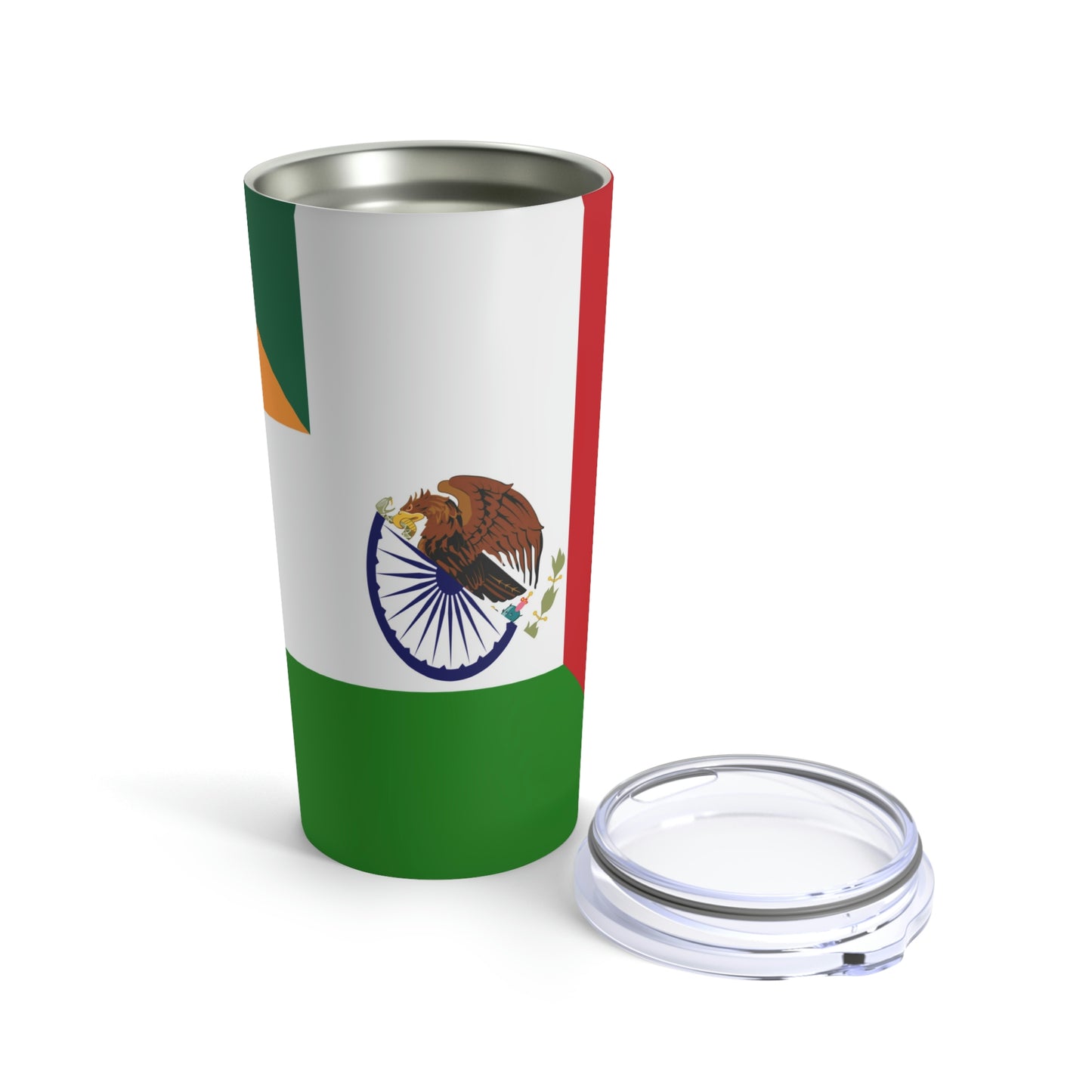 Indian Mexican Flag Half India Mexico Tumbler 20oz Beverage Container