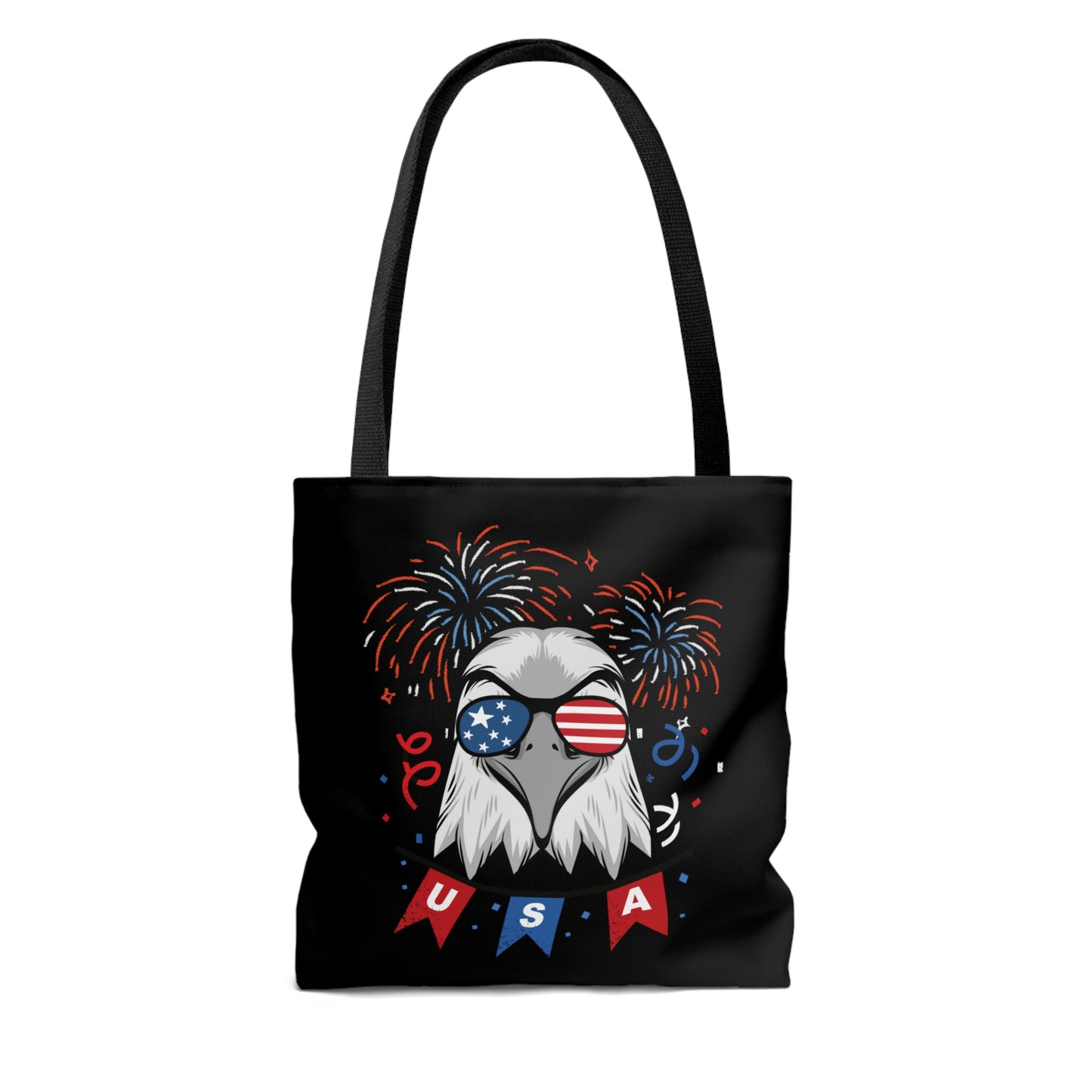 American Bald Eagle USA Flag Tote Bag | Shoulder Bag