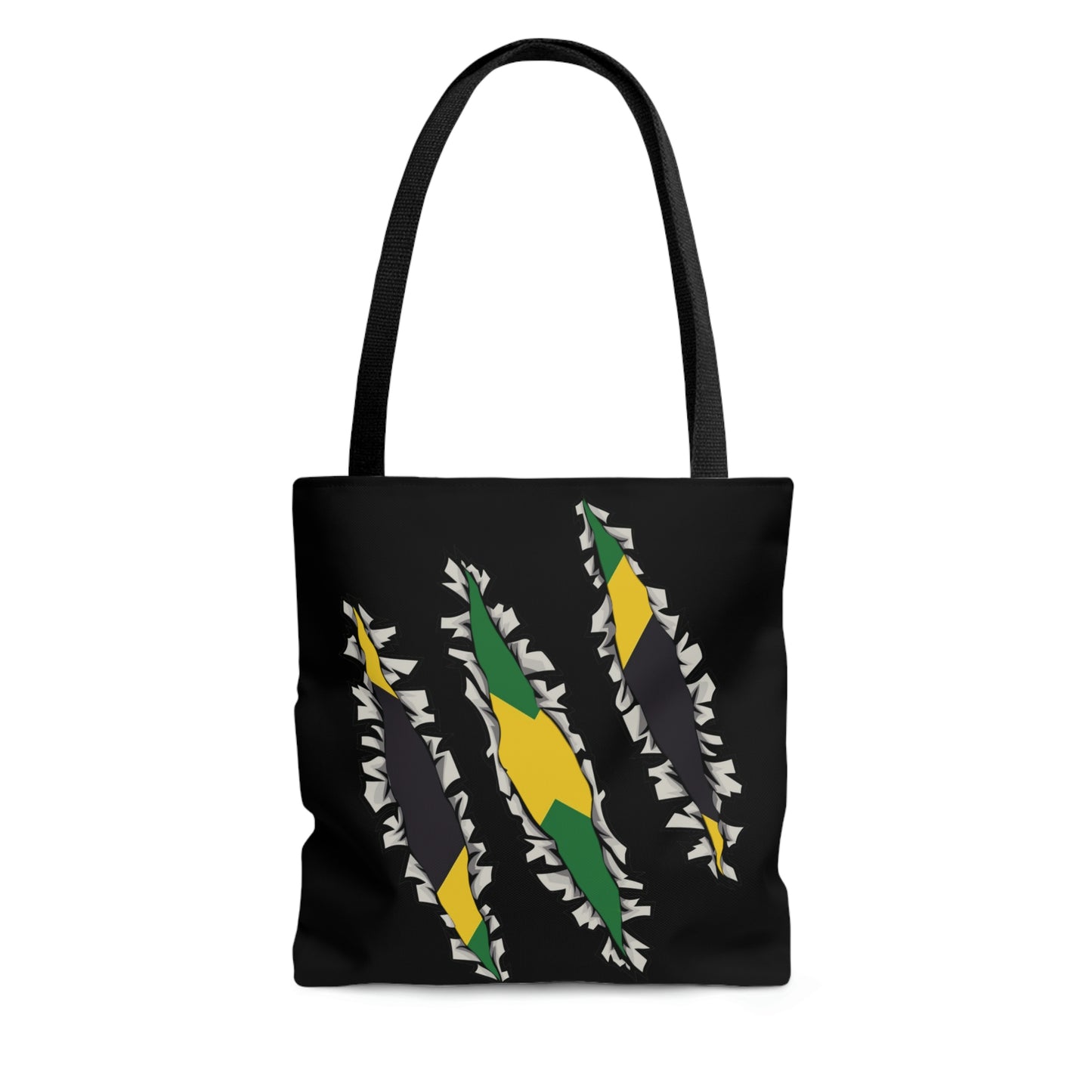 Slashed Jamaican Flag | Jamaica Woman Tote Bag | Shoulder Bag