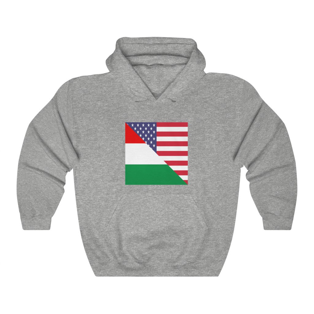 Hungarian American Flag Hoodie | Unisex Hungary USA Men Women Pullover