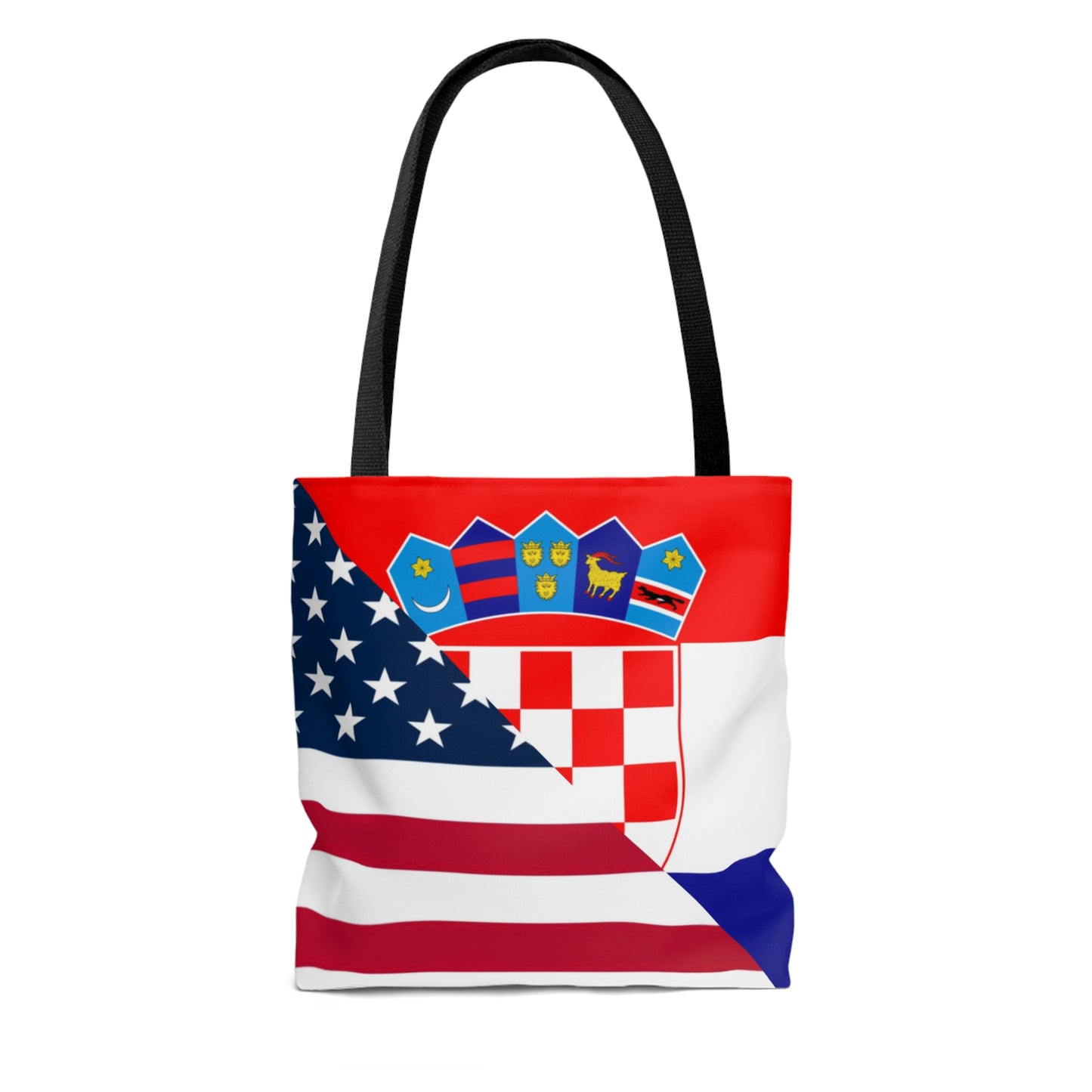 Croatian American Flag Croatia USA Tote Bag | Shoulder Bag