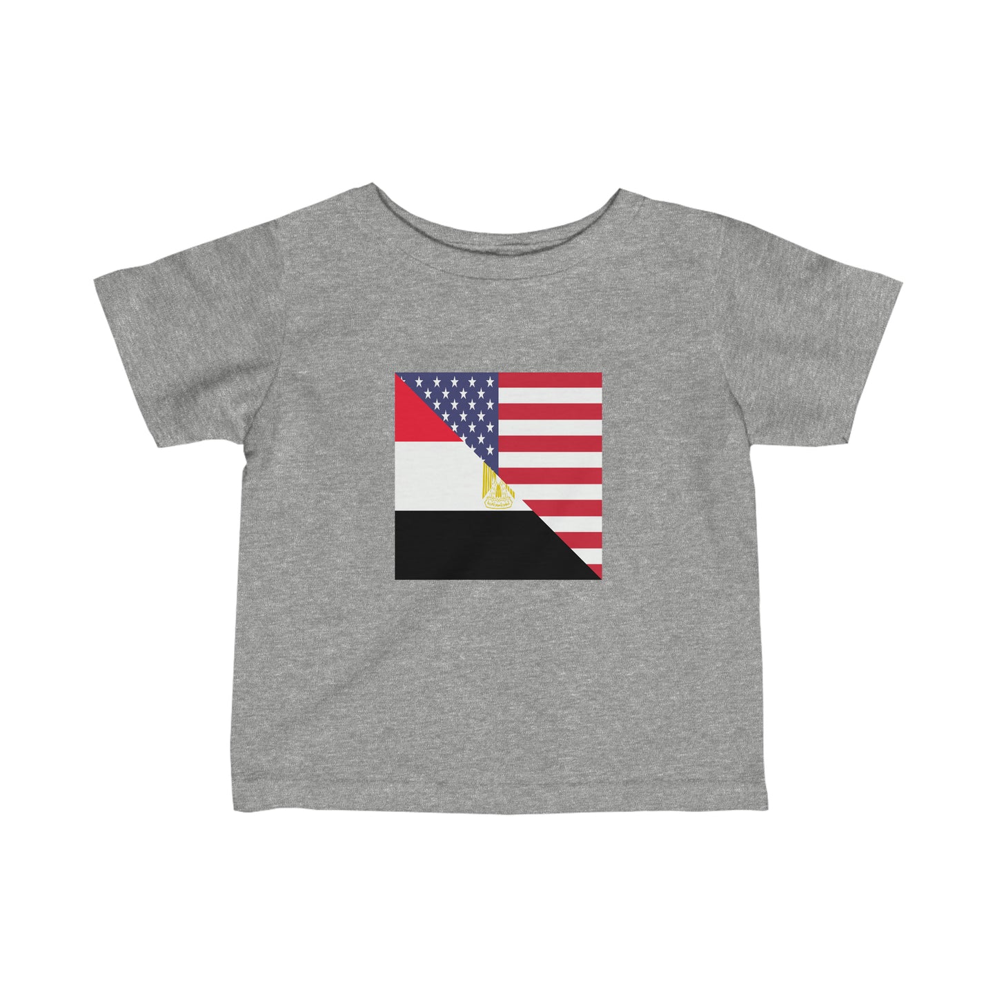 Infant Egyptian American Flag Egypt USA Toddler Tee Shirt