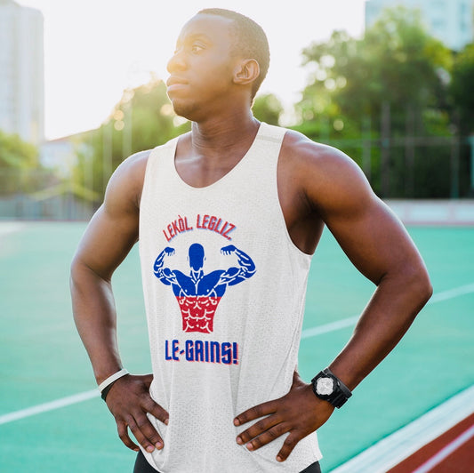 Lekòl, Legliz, Le-Gains! Tank Top