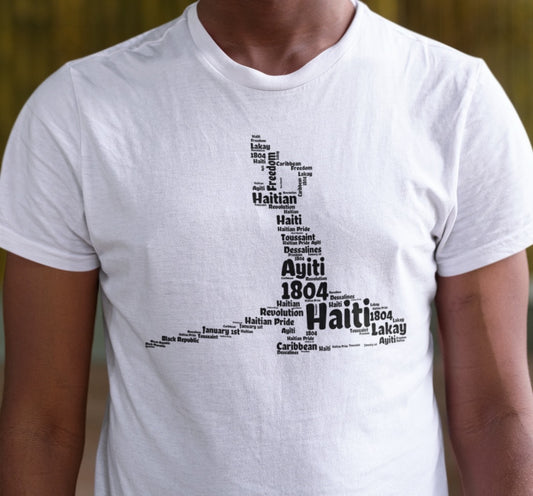 Neg Mawon Haitian Shapecloud T-Shirt | Neg Marron Haiti Tee Shirt