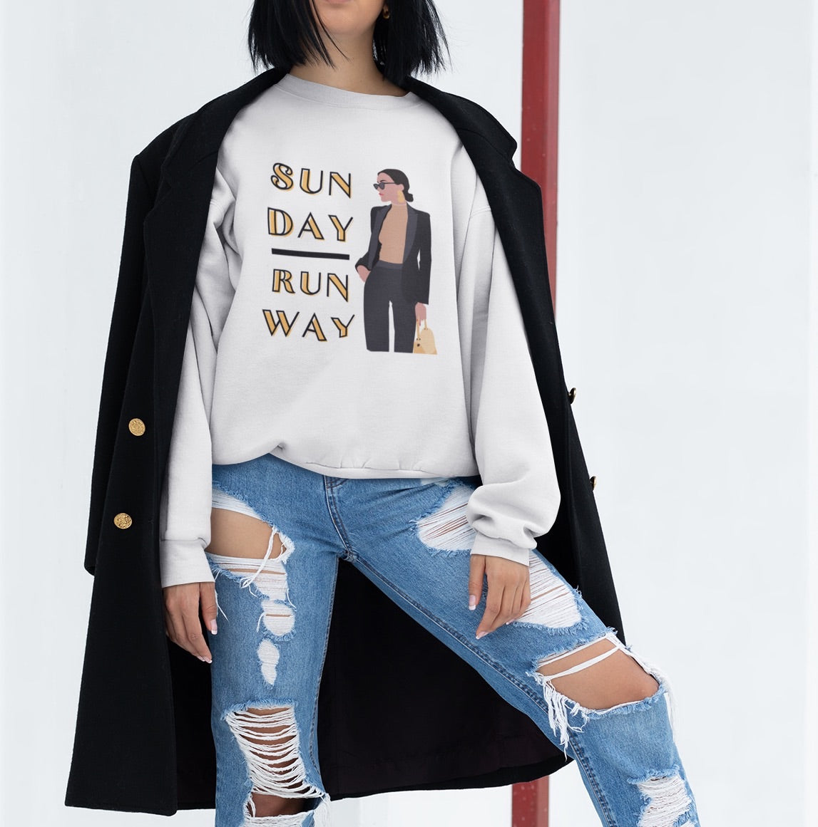 Sunday Runway Sweatshirt | Brunch Fashion Men Women Pullover