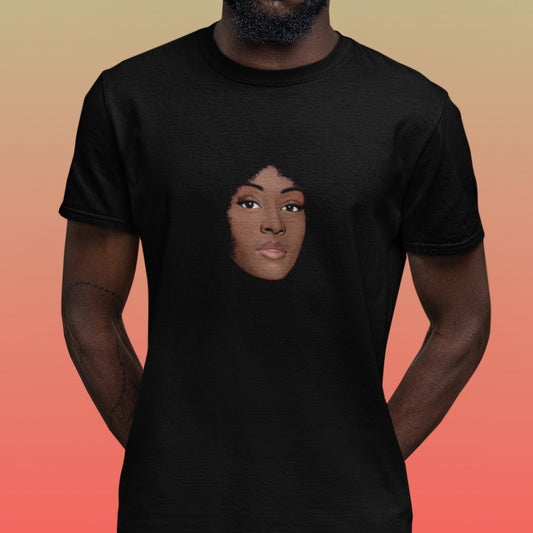 The Face Tee Shirt | Black Woman Unisex T-Shirt